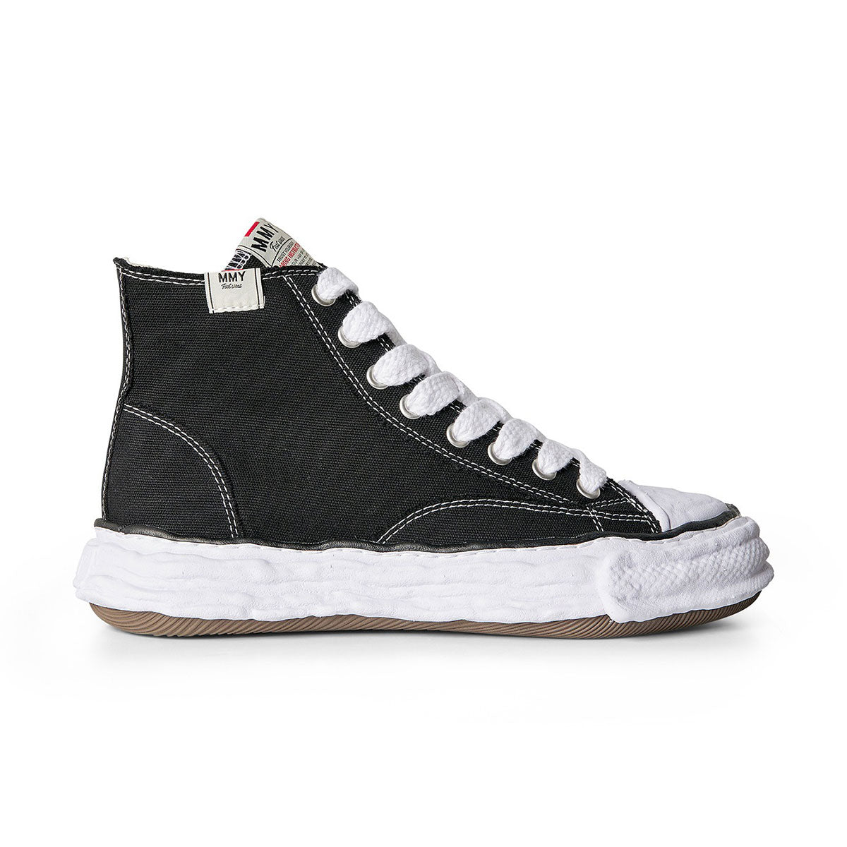 MAISON MIHARA YASUHIRO ミハラヤスヒロ PETERSON OG Sole Canvas High-top Sneaker ピーターソンオリジナルソール キャンバス ハイカットスニーカー WHITE ホワイト【A01FW701】