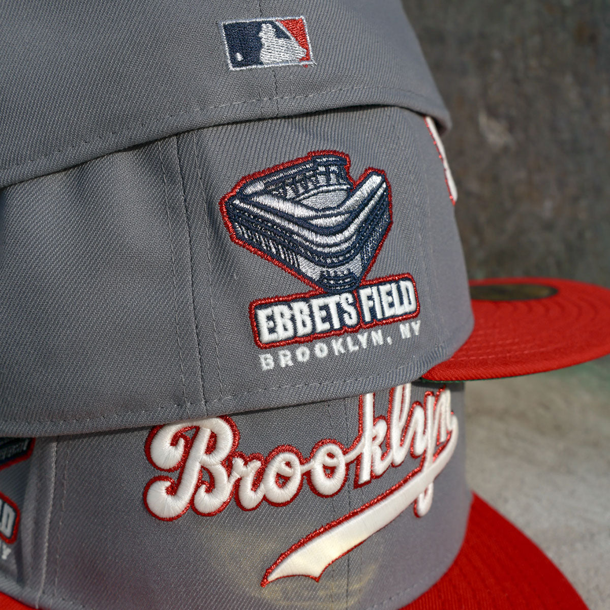 NEW ERA Brooklyn Dodgers - 59FIFTY Ebbets Field Storm Grey/Scarlet