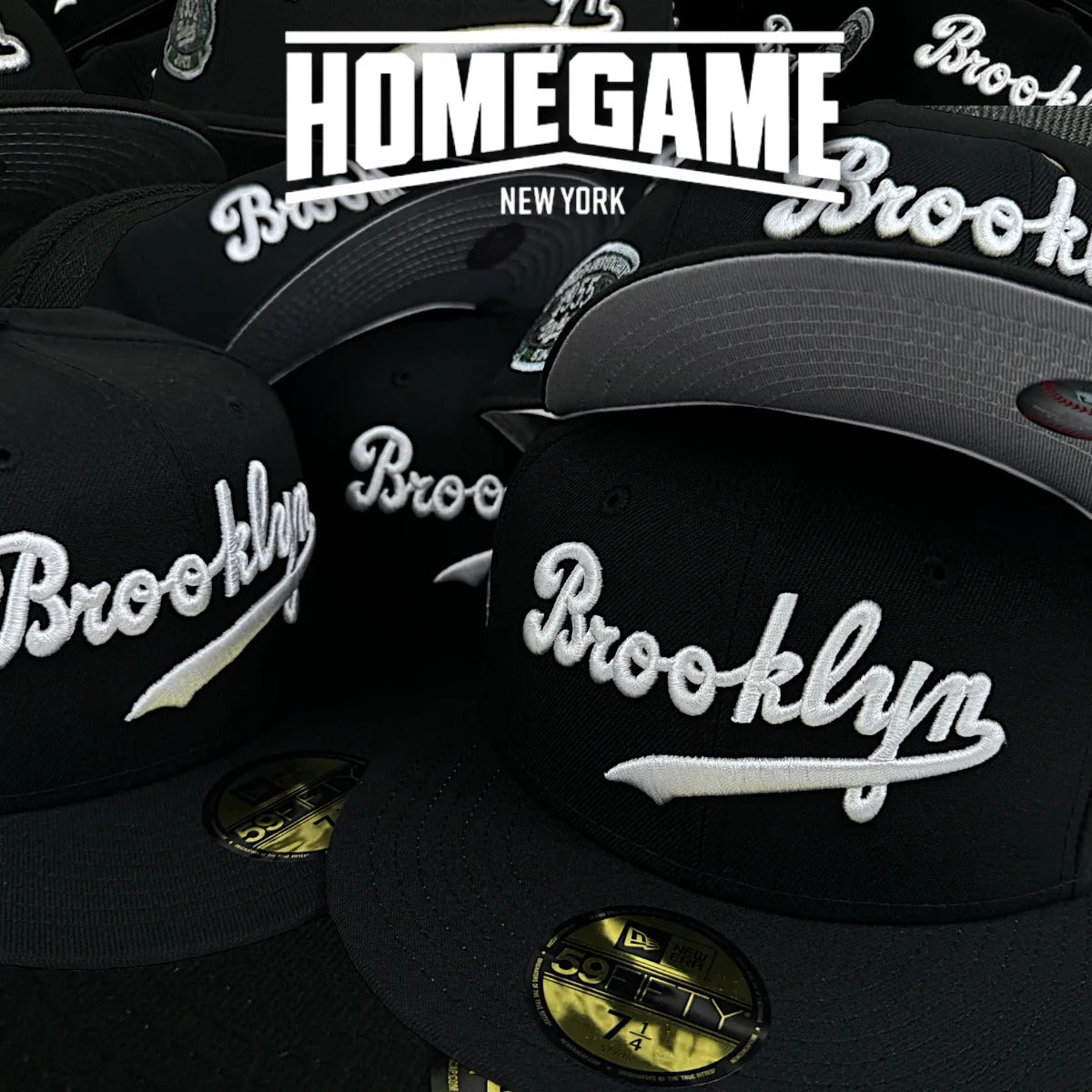 NEW ERA - 59FIFTY Brooklyn Dodgers WORLD CHAMPION SHIP 1955 BLACK 59FIFTY