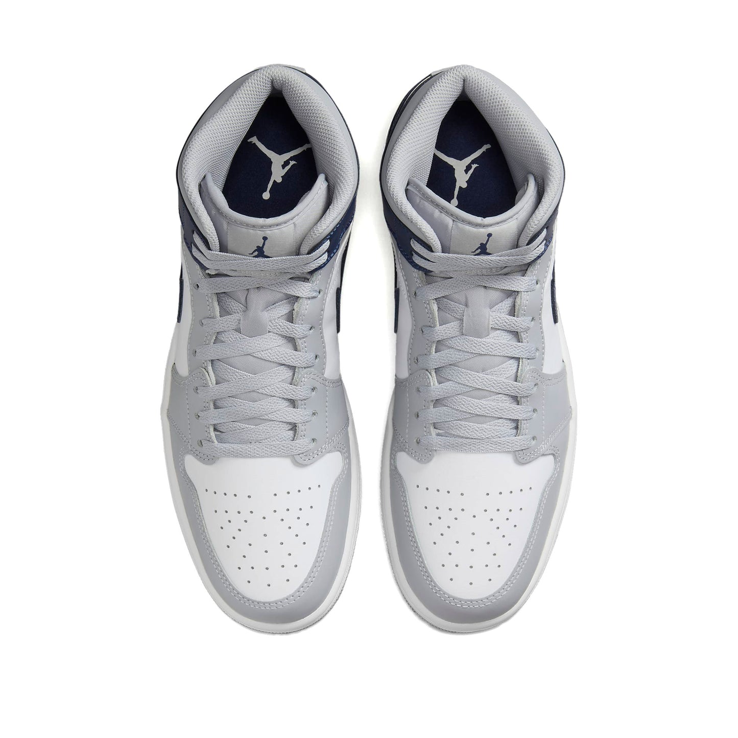 AIR JORDAN 1 MID "WHITE/MIDNIGHT NAVY-WOLF GREY" White x Wolf Grey x Midnight Navy [DQ8426-104]