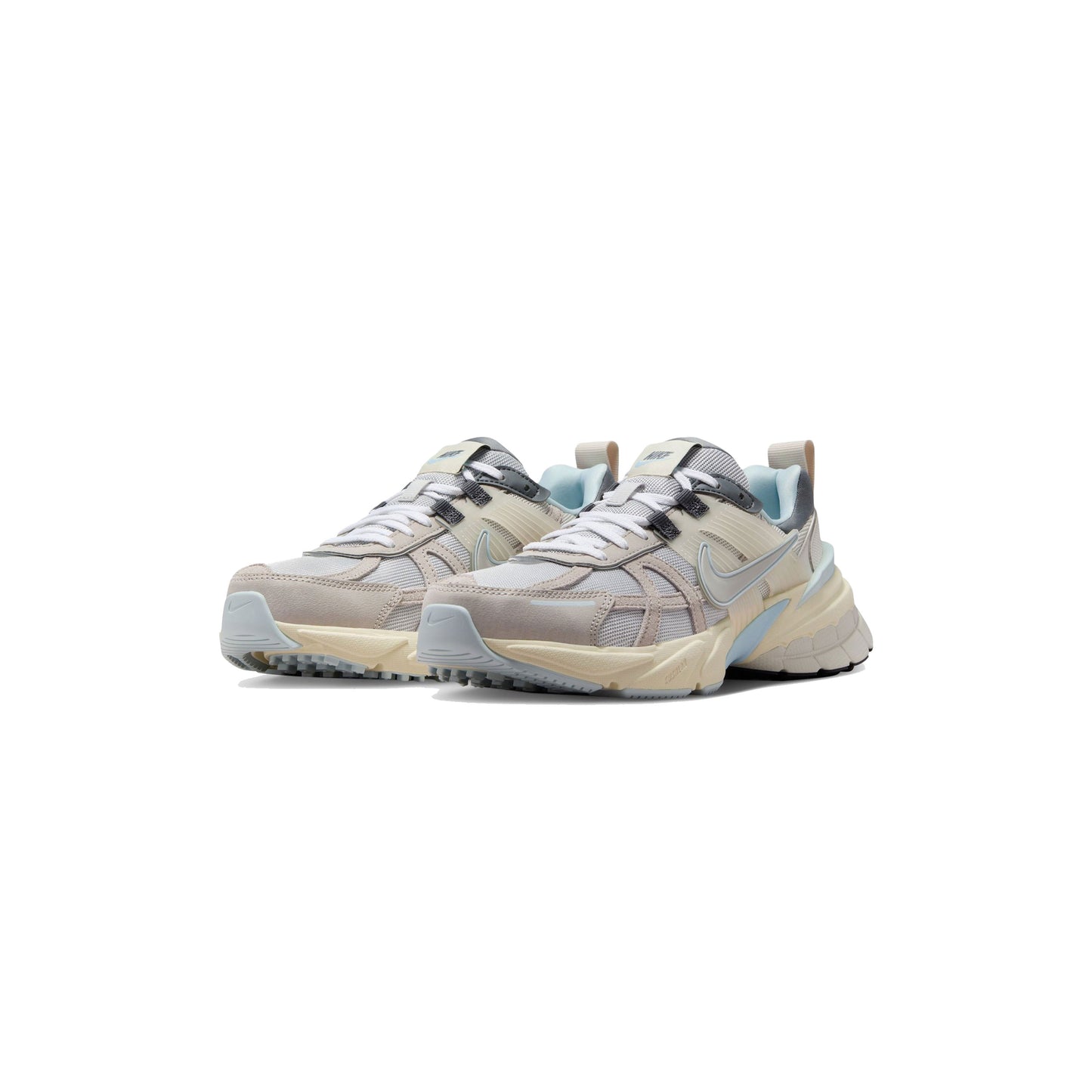 NIKE WMNS V2K RUN LT BONE/LIT IRON ORE/SMOKE GREY/METALLIC [FZ3596-072]