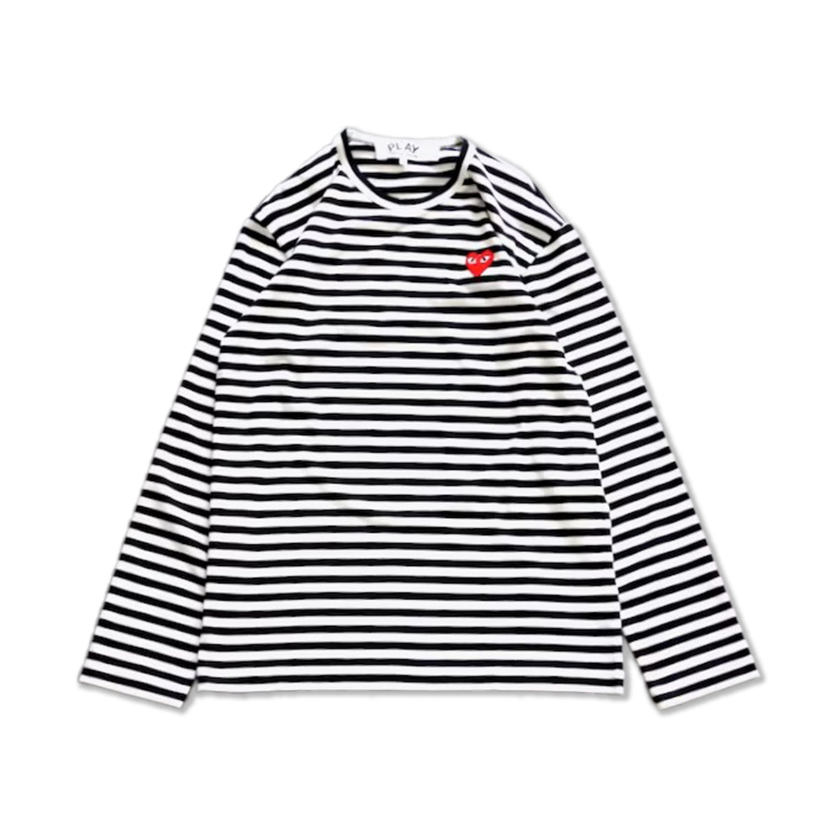 PLAY CDG - STRIPED L/S T-SHIRT BLK/WHT 【AX-T164-051】