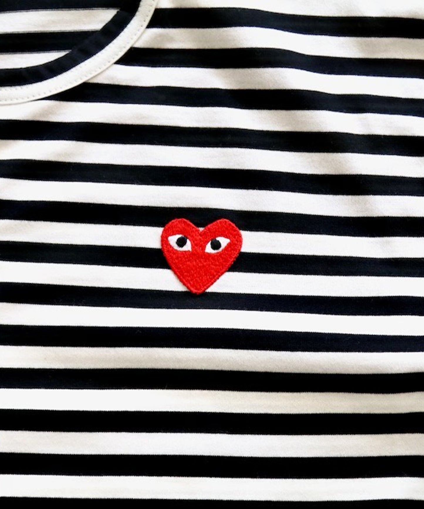 PLAY CDG - STRIPED L/S T-SHIRT BLK/WHT 【AX-T164-051】