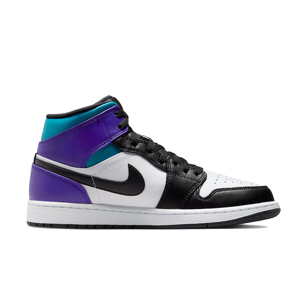 AIR JORDAN 1 MID エア ジョーダン 1 ミッド WHITE/BLACK-BRIGHT CONCORD ホワイト×ブラック【DQ8426-154】