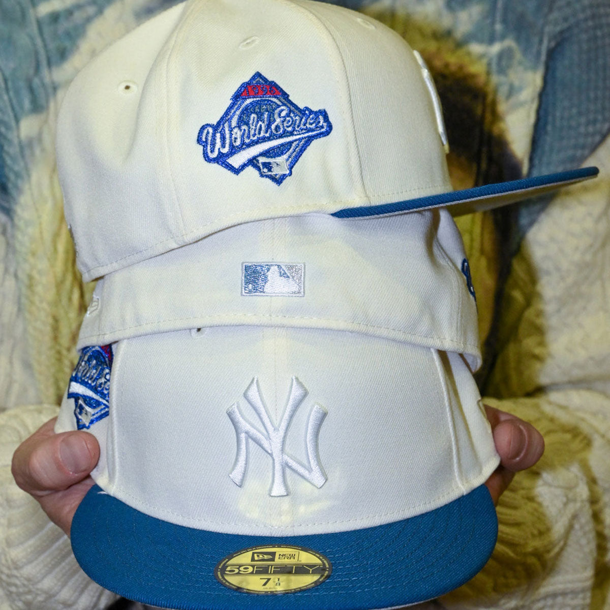 NEW ERA New York Yankees - 59FIFTY 1996 World Series Chrome White/Seashore Blue