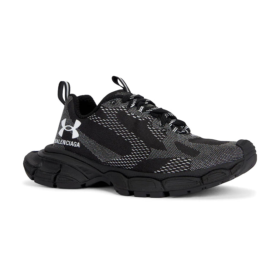 BALENCIAGA - Men's Under Armour® 3xl Knit Sneaker in Black/white【814419W3XUA1090】