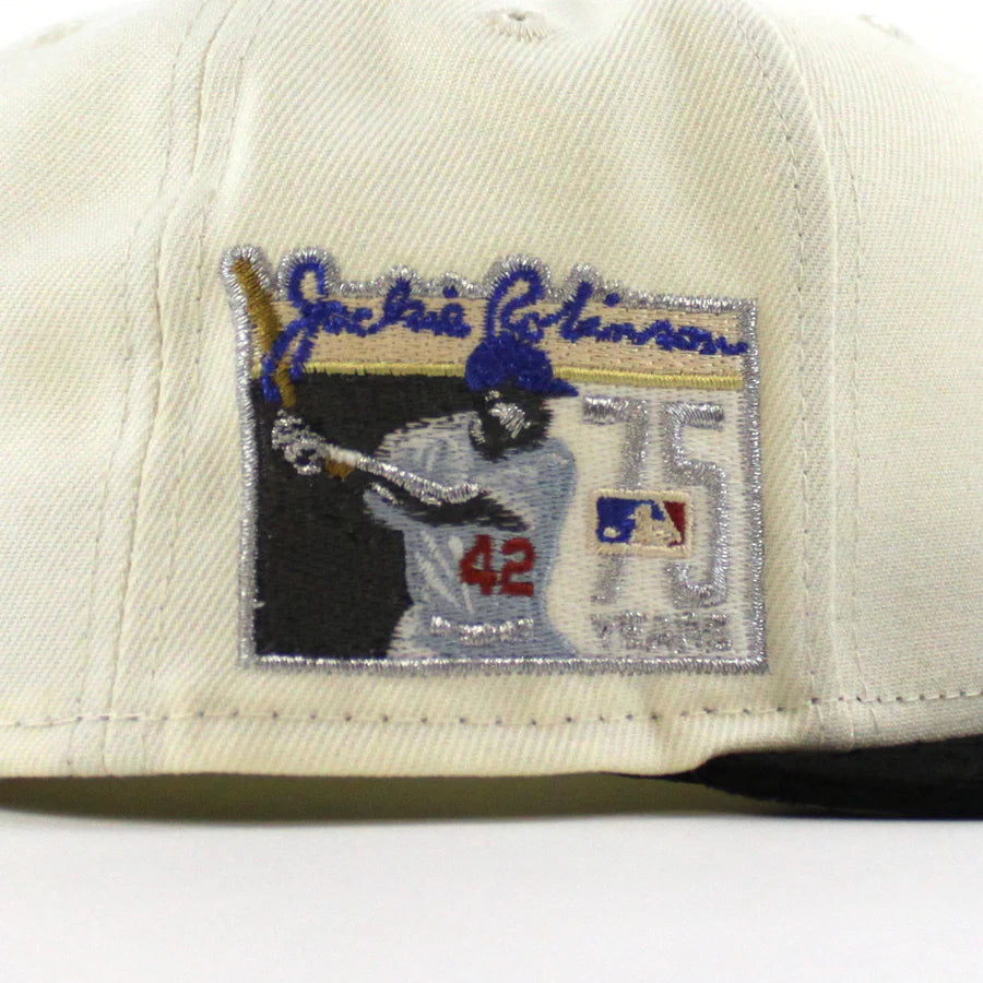 【8/22(Tue)12:00～ 販売開始】NEW ERA Brooklyn Dodgers 75 Jackie Robinson 59FIFTY CHROME/BLK