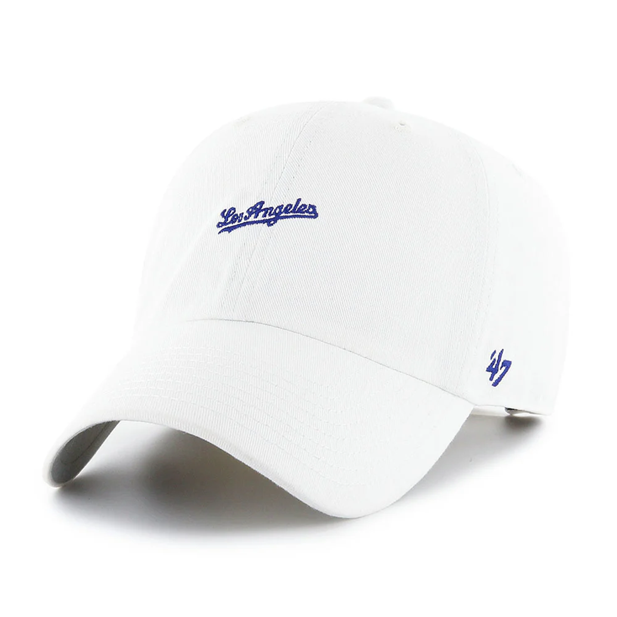 ’47 BRAND Los Angeles Dodgers - Base Runner Script '47 CLEAN UP SC WHITE【BSRNR12GWS】