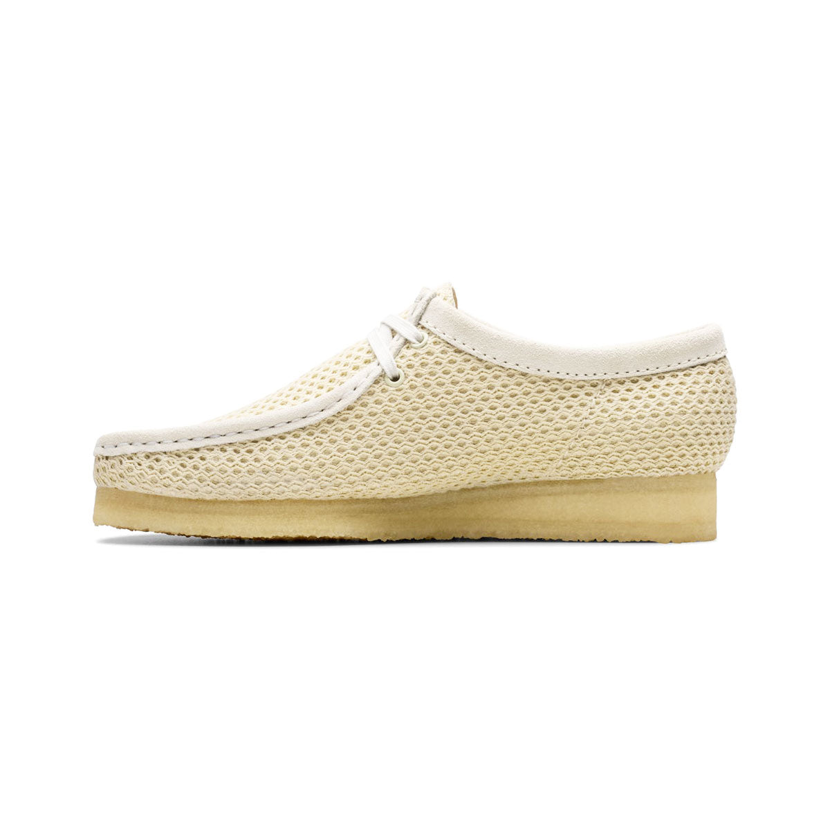 Clarks Original Wallabee Off White Mesh クラークスオリジナル ワラビー オフホワイト メッシュ【26175849】