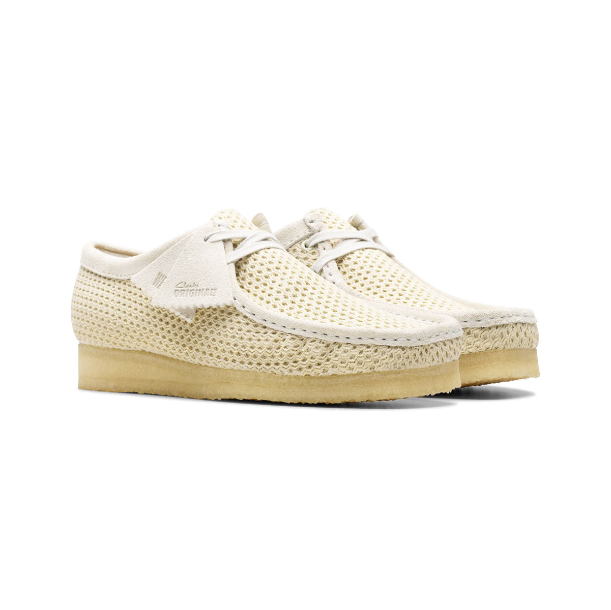 Clarks Original Wallabee Off White Mesh クラークスオリジナル ワラビー オフホワイト メッシュ【26175849】