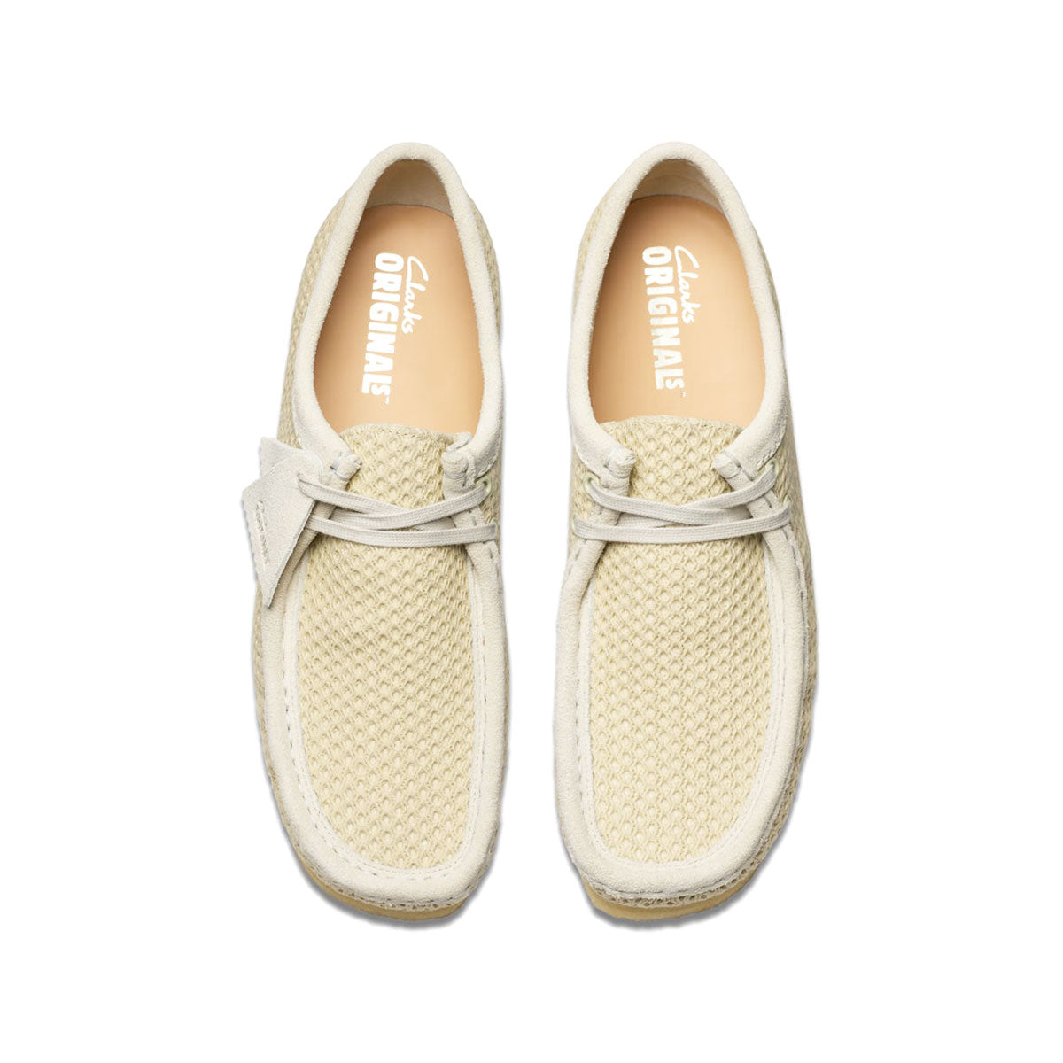 Clarks Original Wallabee Off White Mesh クラークスオリジナル ワラビー オフホワイト メッシュ【26175849】