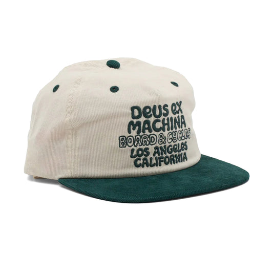 DEUS EX MACHINA -  SQUEAK CORD CAP VINTAGE WHITE【DMP257997】