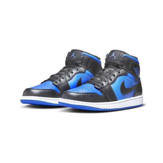 NIKE AIR JORDAN 1 MID "BLACK/WHITE/ROYAL BLUE" Nike Air Jordan 1 Mid "Black/White/Royal Blue" [DQ8426-042]