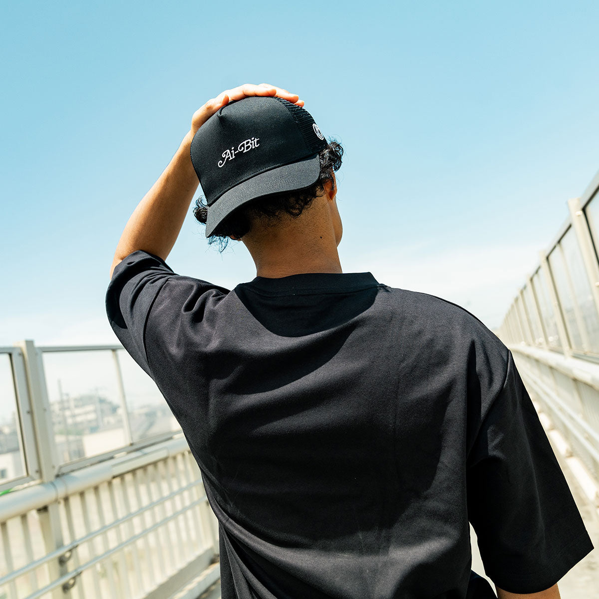 Ai-Bit - SCRIPT LOGO MESH CAP【AI-MCP01】