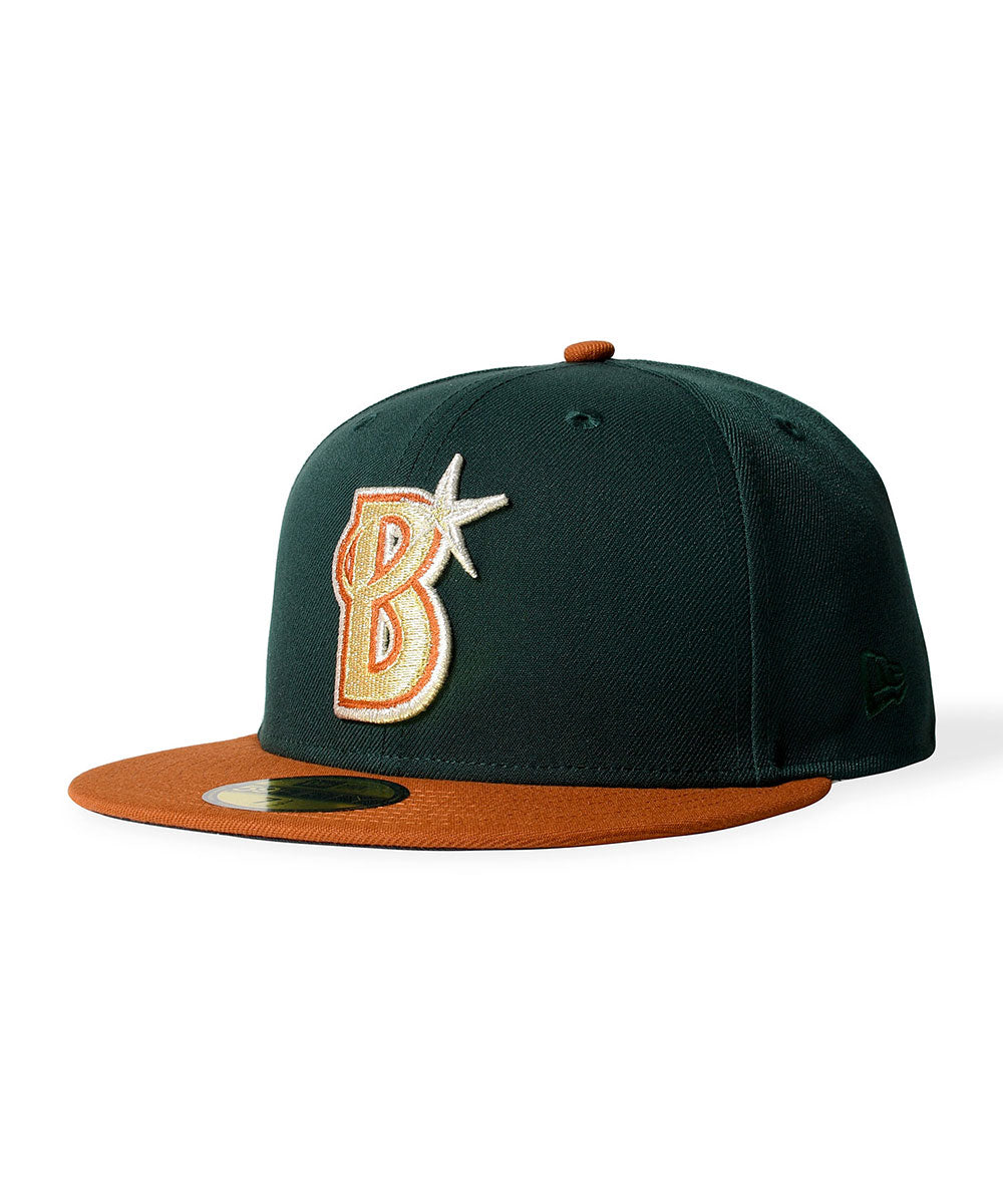 NEW ERA - YOKOHAMA DeNA BAYSTARS CO 59FIFTY DARK GREEN/RUSH ORANGE 【15196607】