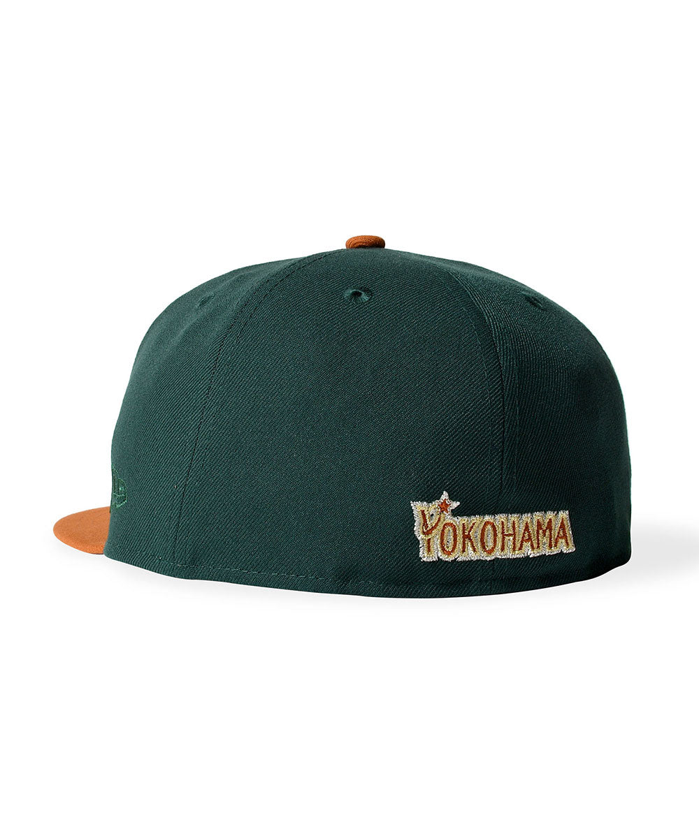 NEW ERA - YOKOHAMA DeNA BAYSTARS CO 59FIFTY DARK GREEN/RUSH ORANGE 【15196607】