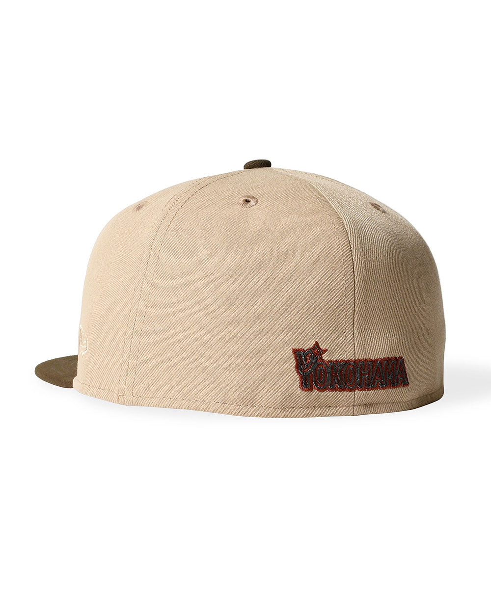NEW ERA - YOKOHAMA DeNA BAYSTARS CO 59FIFTY CAMEL/WALNUT【15196608】