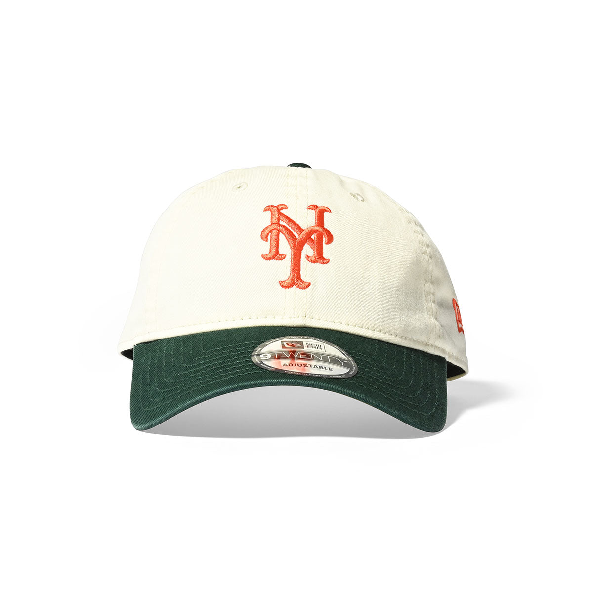 NEW ERA New York Mets - 9TWENTY CROME WHITE DARK GREEN【14353295】