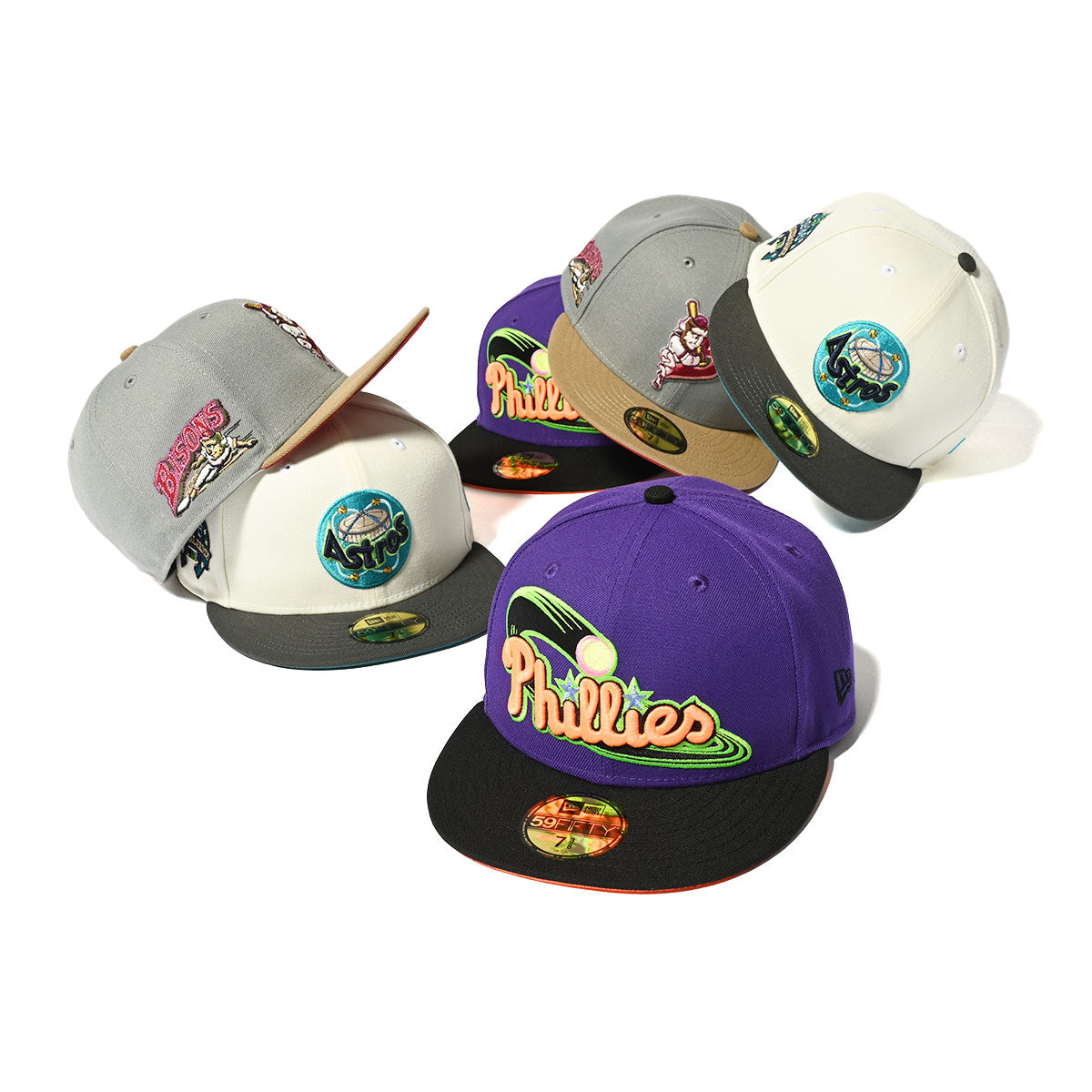 NEW ERA 水牛野牛 - BISONS PATCH 59FIFTY MISTY/卡其色 [13953761]
