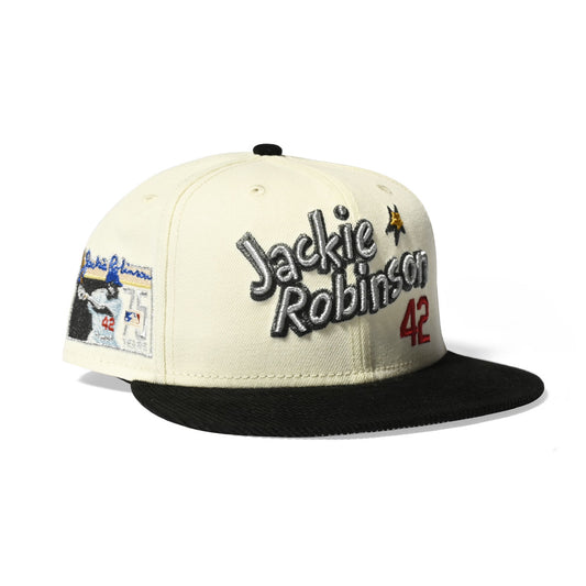 NEW ERA Brooklyn Dodgers 75 Jackie Robinson 59FIFTY CHROME/BLK