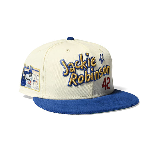NEW ERA Brooklyn Dodgers 75 Jackie Robinson 59FIFTY CHROME/BLUE