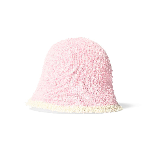HOMEGAME - BOUCLE KNIT HAT PINK【HG241406】