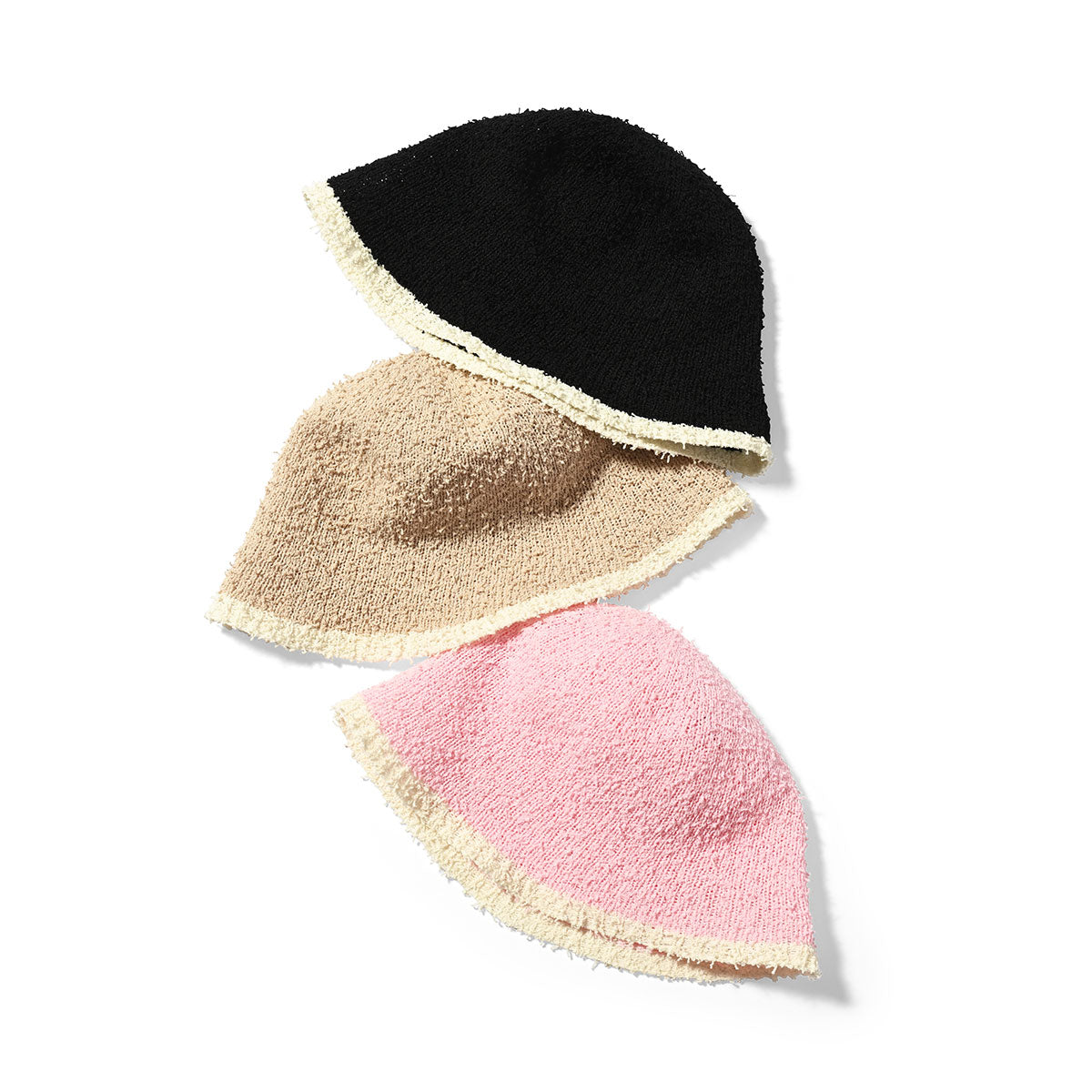 HOMEGAME - BOUCLE KNIT HAT PINK【HG241406】