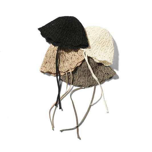 HOMEGAME - KNITTED LACE HAT【HG241411】