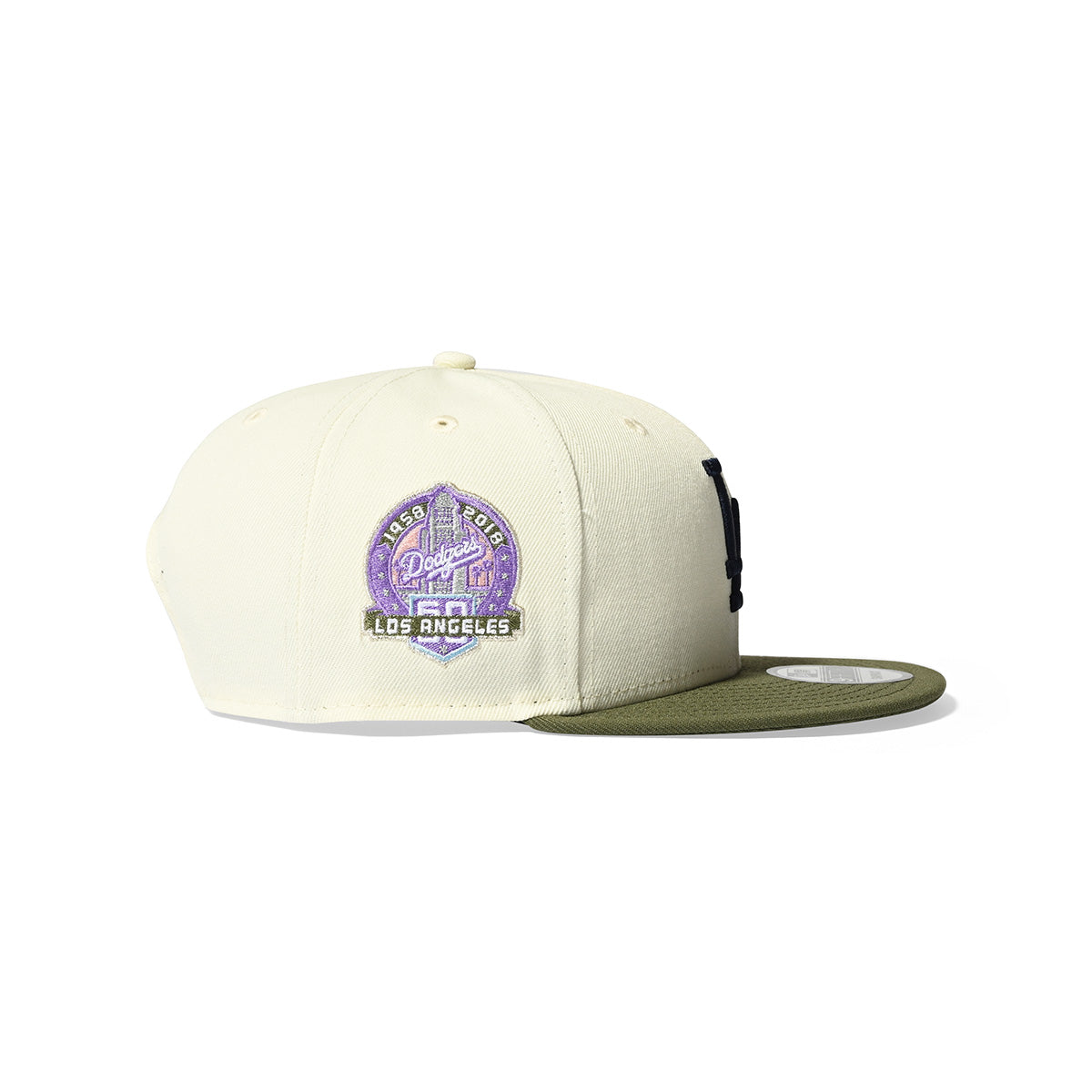 NEW ERA Los Angeles Dodgers - 9FIFTY CO 60TH ANV CHROME/OLIVE【70877818】