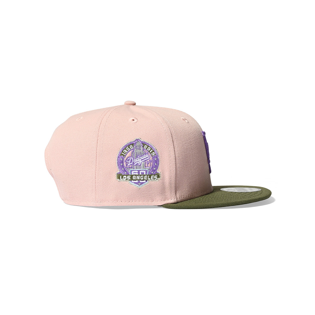 NEW ERA Los Angeles Dodgers - 9FIFTY CO 60TH ANV PINK/OLIVE【70878095】