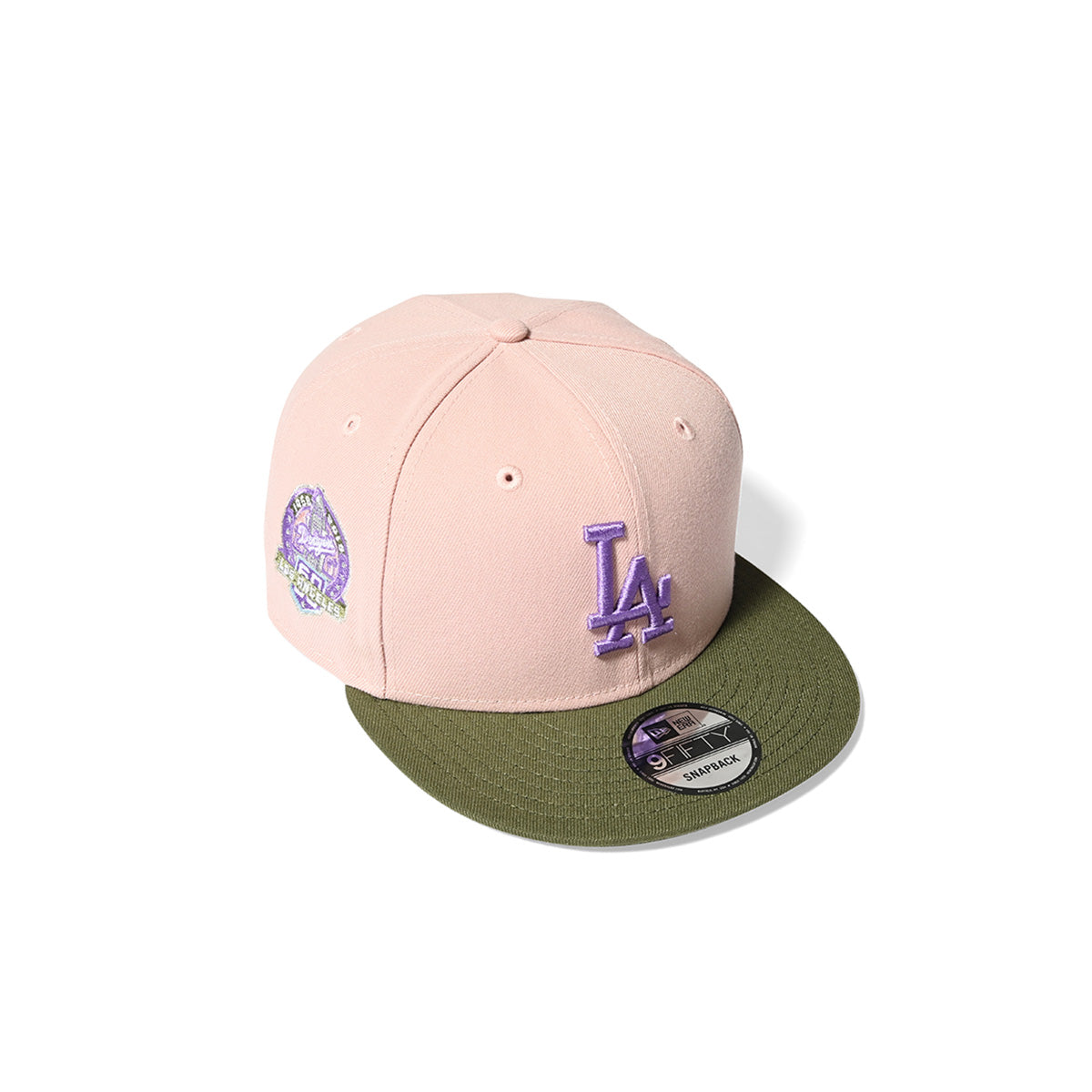 NEW ERA Los Angeles Dodgers - 9FIFTY CO 60TH ANV PINK/OLIVE【70878095】