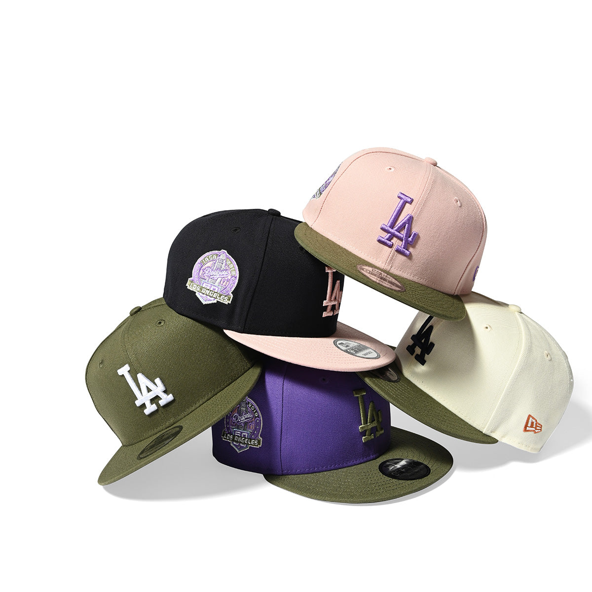 NEW ERA Los Angeles Dodgers - 9FIFTY CO 60TH ANV OLIVE【70878093】