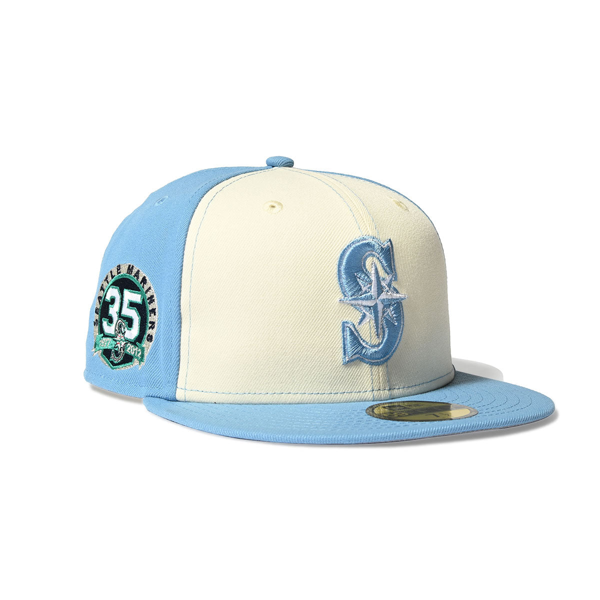 NEW ERA Seattle Mariners - 59FIFTY CO 35TH ANV CHROME/SKY BLUE【70890316】