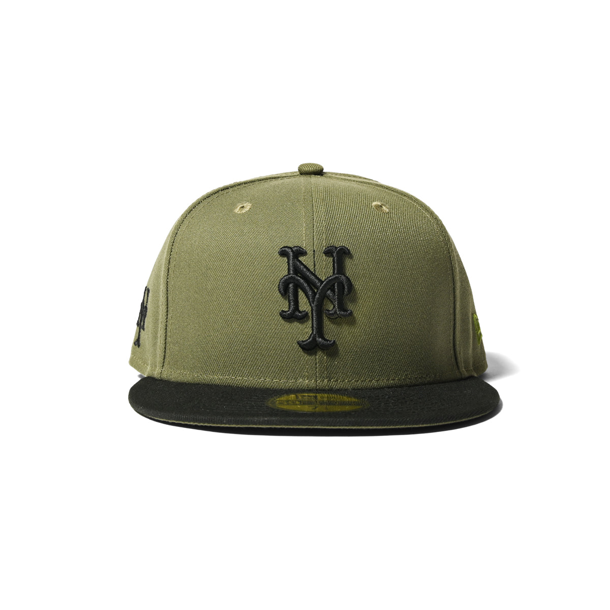 NEW ERA 紐約大都會隊 - 59FIFTY CO 側面標誌新橄欖色/黑色 [70890322]