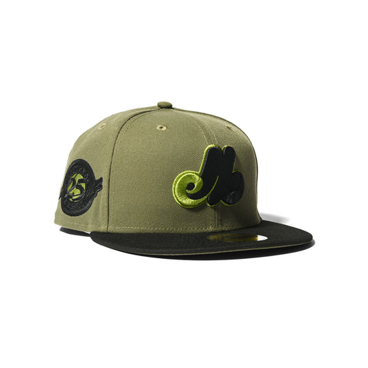 NEW ERA Montreal Expos - 59FIFTY CO 25TH ANV NEW OLIVE/BLACK [70890651]