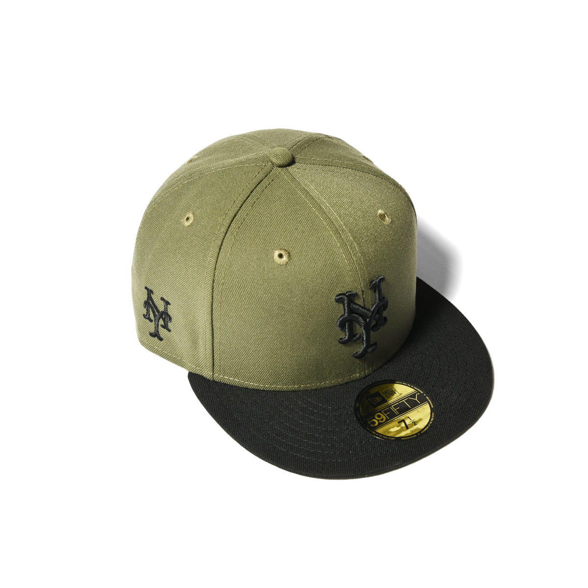 NEW ERA 紐約大都會隊 - 59FIFTY CO 側面標誌新橄欖色/黑色 [70890322]