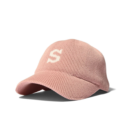 HOMEGAME - S LOGO COTTON KNIT BASEBALL CAP PINK【HG241418】