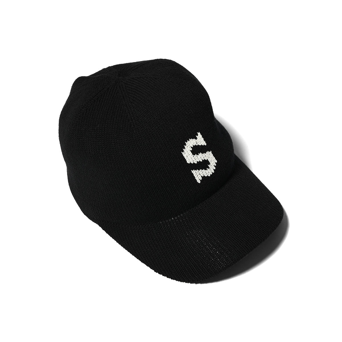 HOMEGAME - S LOGO COTTON KNIT BASEBALL CAP BLACK【HG241418】