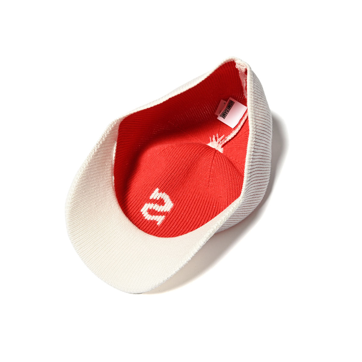 HOMEGAME - S LOGO COTTON KNIT BASEBALL CAP WHITE【HG241418】