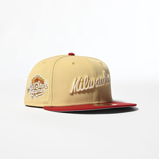 NEW ERA Milwaukee Brewers - 59FIFTY CO 2002 ASG VEGAS GOLD/RED【70828594】