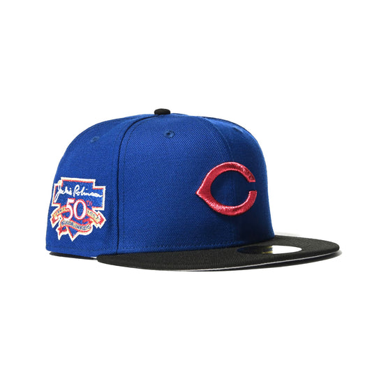 NEW ERA Cincinnati Reds - 59FIFTY CO JR 50TH ANV L ROYAL/BLACK [70837353]