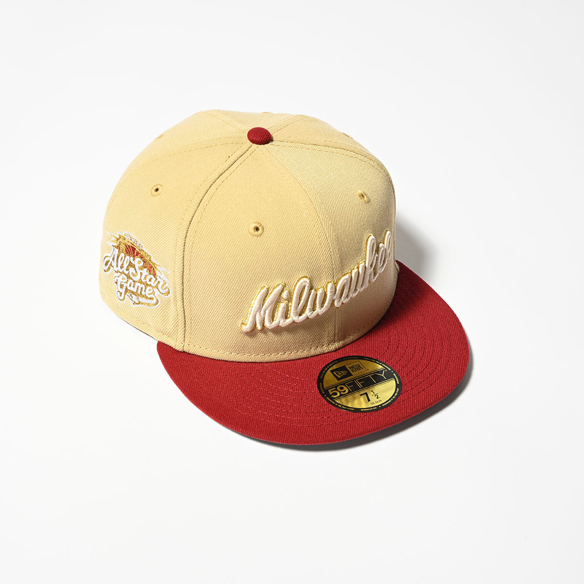 NEW ERA Milwaukee Brewers - 59FIFTY CO 2002 ASG VEGAS GOLD/RED【70828594】