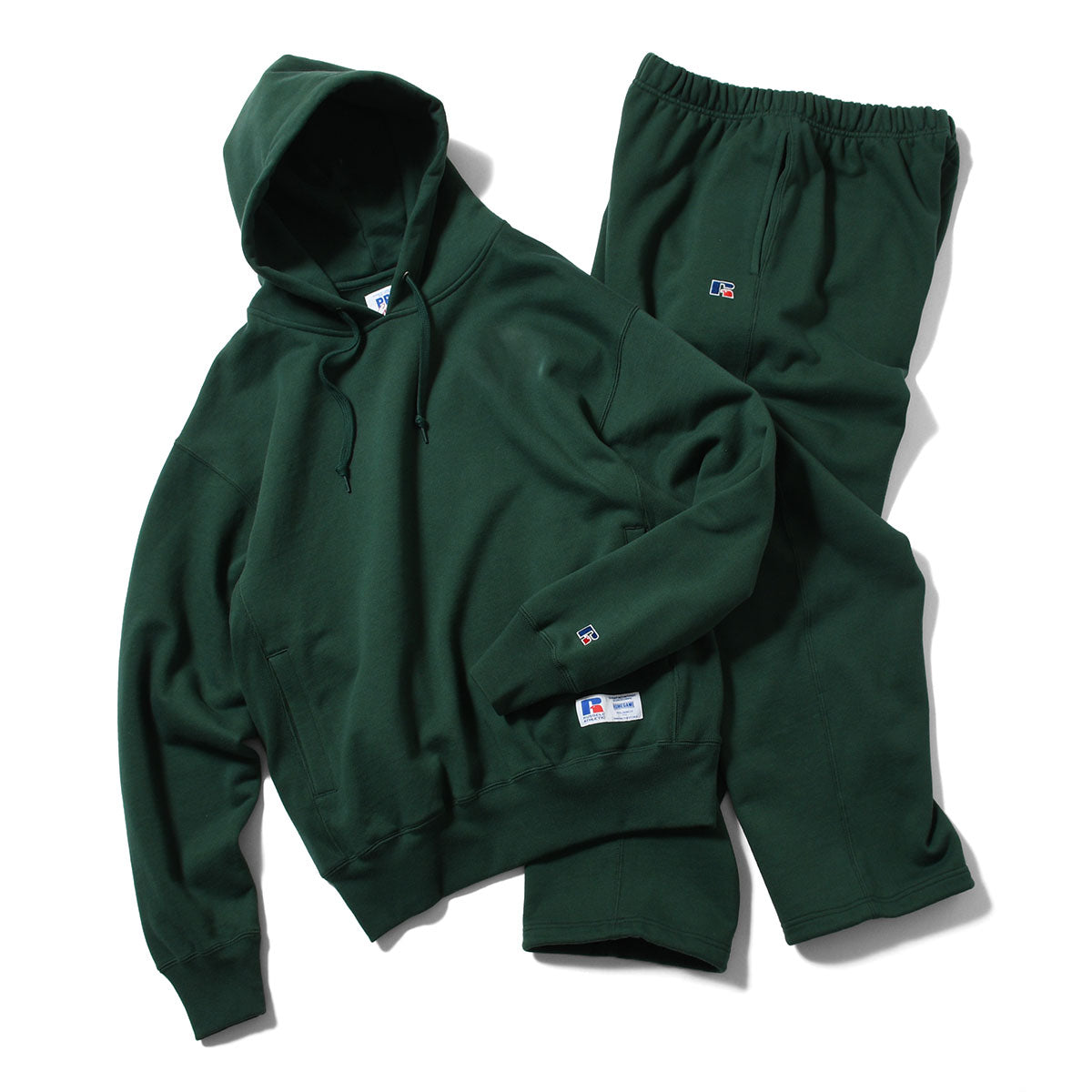 RUSSELL ATHLETIC | HOMEGAME - PRO COTTON SHELTE CH WARM SWEAT PANTS GREEN【26FW-HG-003】