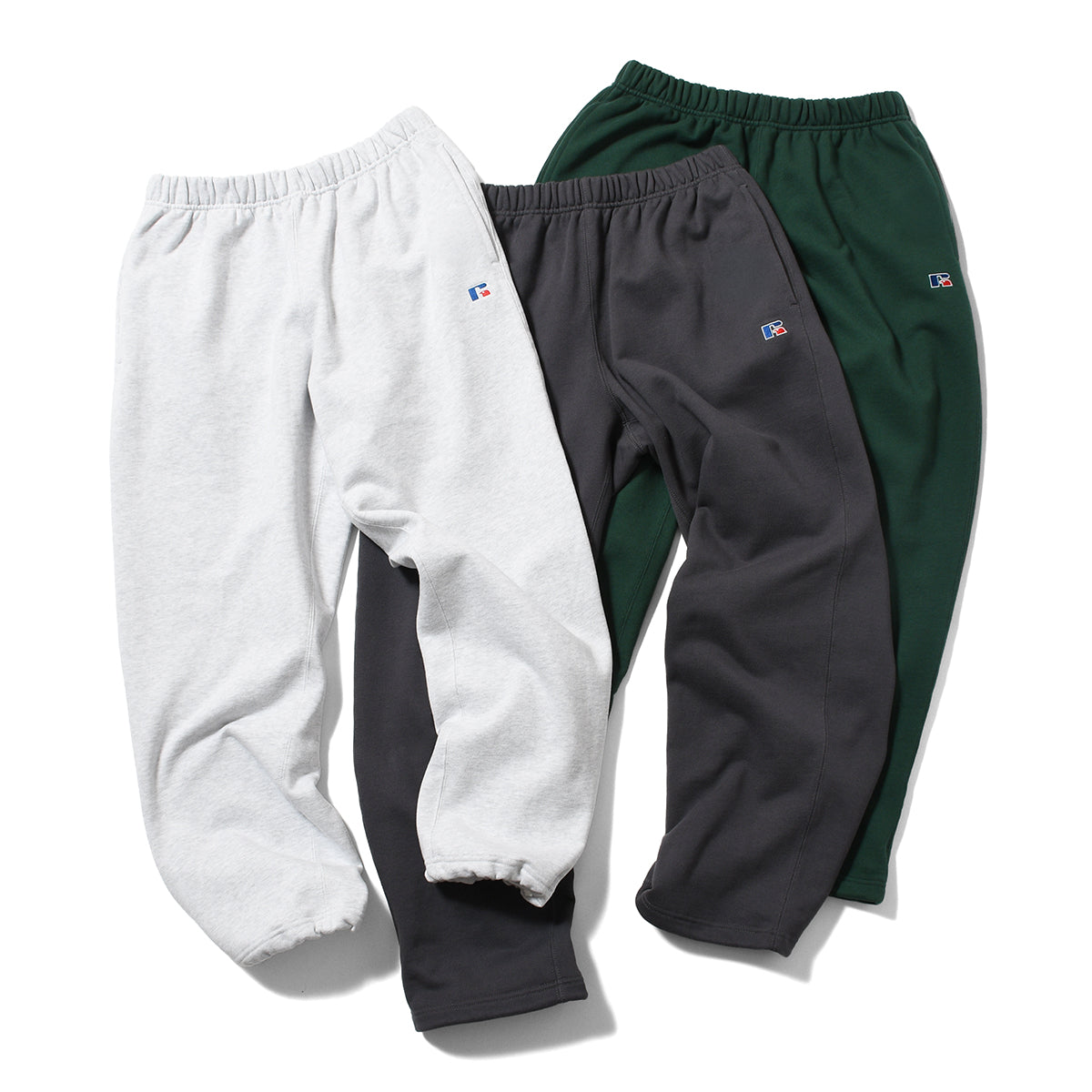 RUSSELL ATHLETIC | HOMEGAME - PRO COTTON SHELTE CH WARM SWEAT PANTS BLACK【26FW-HG-003】