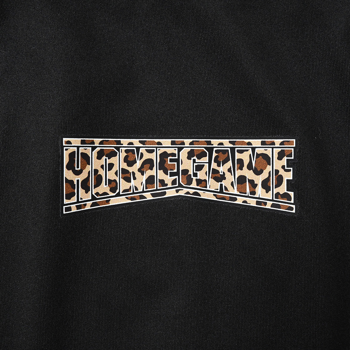 HOMEGAME - HOMEGAME LEOPARD LOGO CROPPED TEE BLACK【HG260152】
