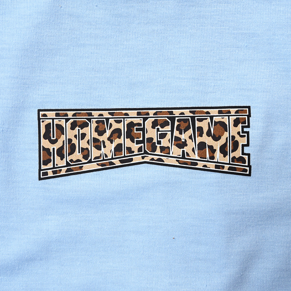 HOMEGAME - HOMEGAME LEOPARD LOGO CROPPED TEE LIGHT BLUE【HG260153】