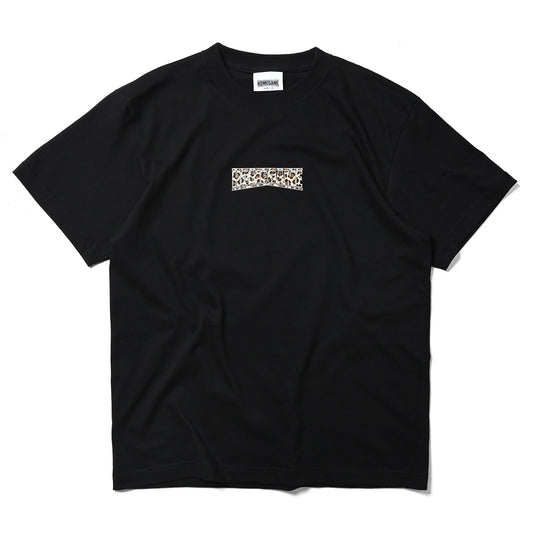 HOMEGAME - HOMEGAME LOGO TEE BLACK/LEOPARD【HG260155】