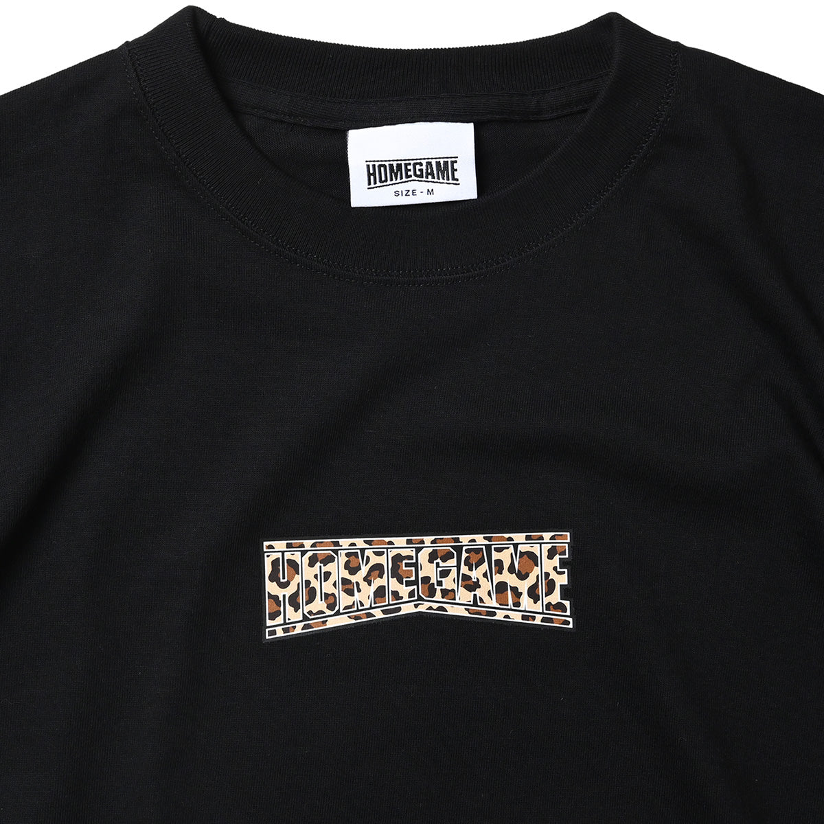 HOMEGAME - HOMEGAME LOGO TEE BLACK/LEOPARD【HG260155】