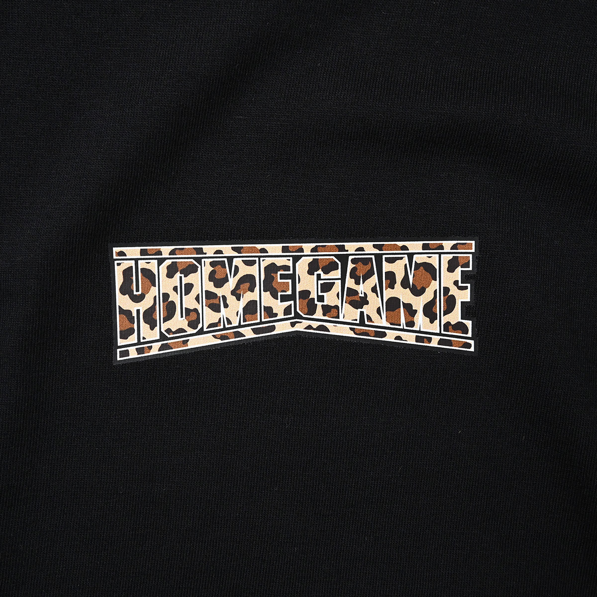 HOMEGAME - HOMEGAME LOGO TEE BLACK/LEOPARD【HG260155】