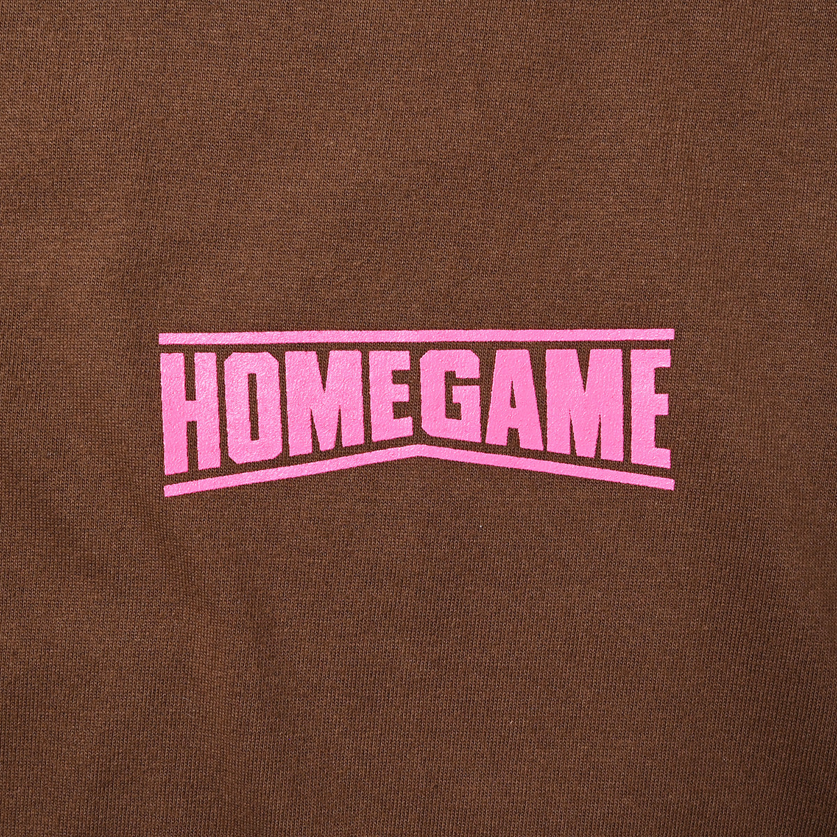 HOMEGAME - HOMEGAME LOGO TEE BROWN/PINK【HG260156】